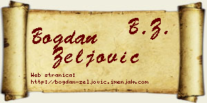 Bogdan Zeljović vizit kartica